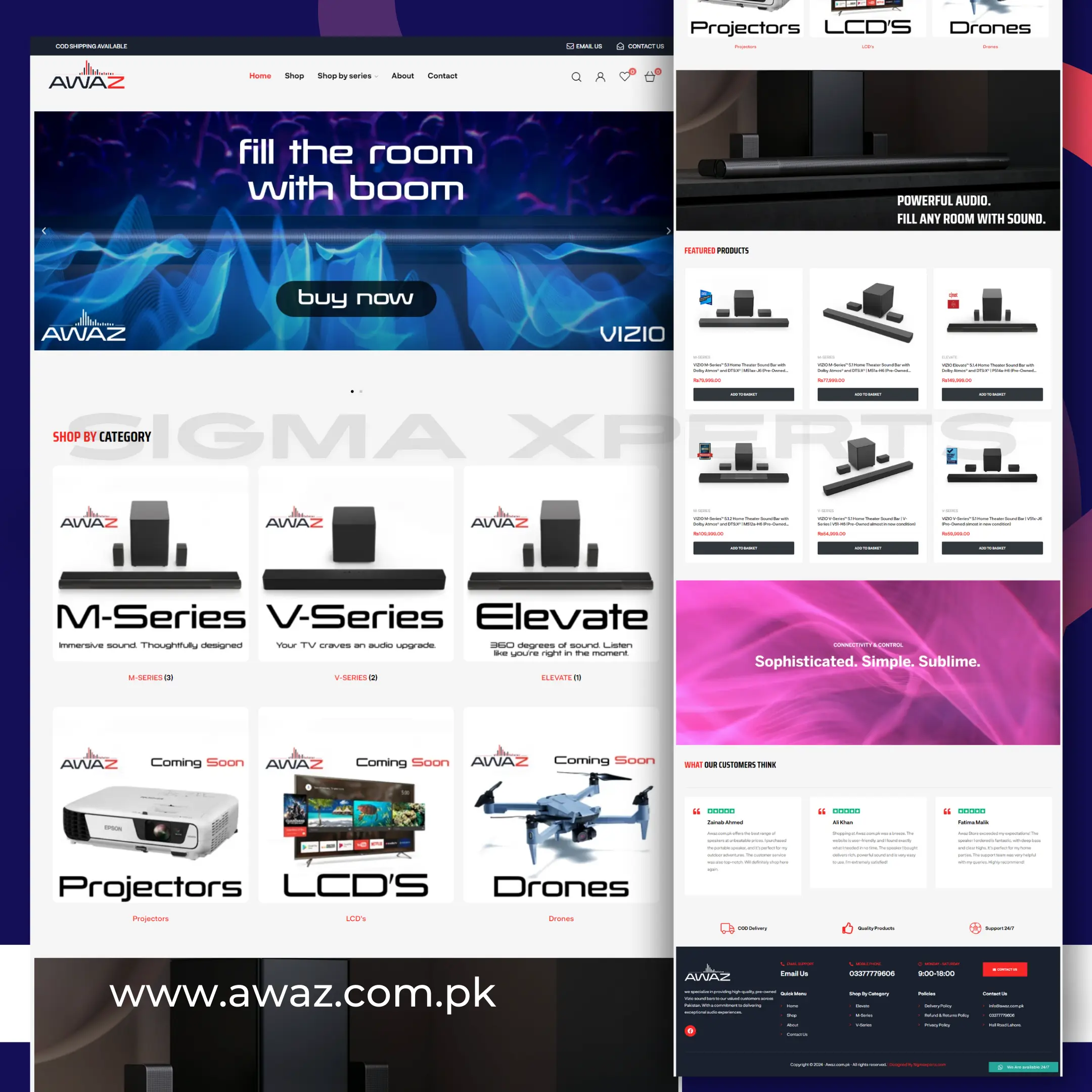 AWAZ | E-Commerce Solution developed by sigma xperts