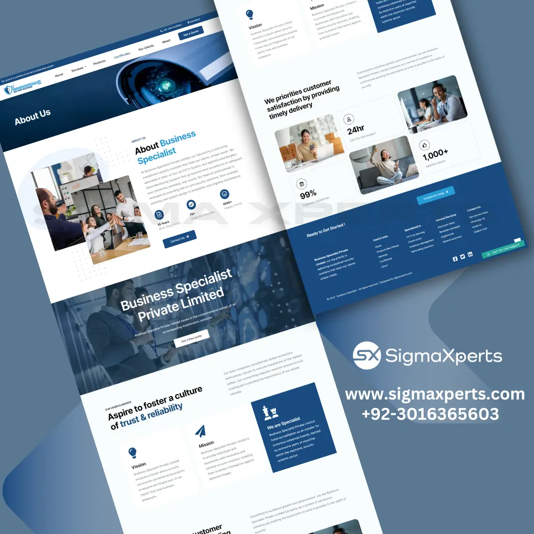 Business Specialist | One Stop Solution developed by sigma xperts